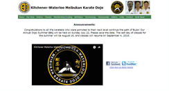 Desktop Screenshot of kwkarate.ca